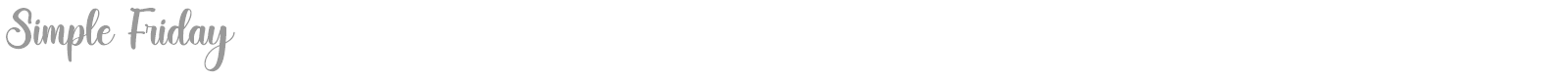 Simple Friday font preview